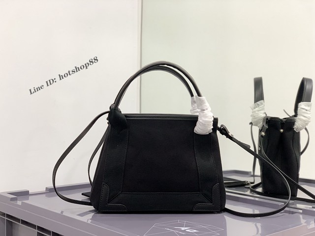 Balenciaga專櫃爆款mini帆布手提女包 巴黎世家NAVY CABAS子母購物袋托特包 型號390346 fyj1911